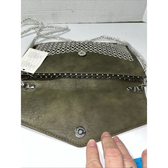 Urban Expressions NWT 14515 Olive Ozzy Handbag Purse Chain Handle Crossb… - Picture 4 of 13
